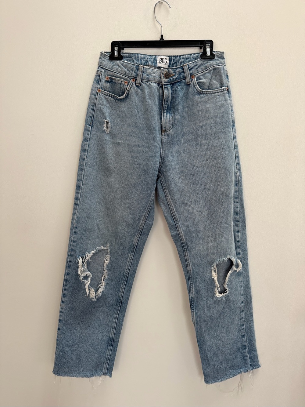 BDG Light Blue Distressed Boyfriend Jeans